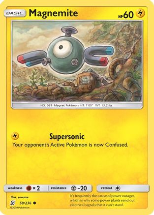 Magnemite (58/236) - SM Unified Minds Reverse Holofoil - Common