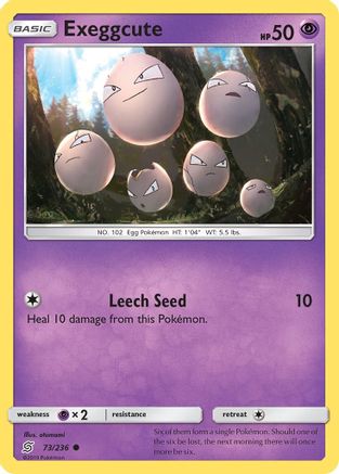 Exeggcute 073 - SM Unified Minds Reverse Holofoil - Common