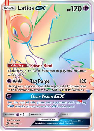 Latios GX (Secret) (243/236) - SM Unified Minds Holofoil - Secret Rare
