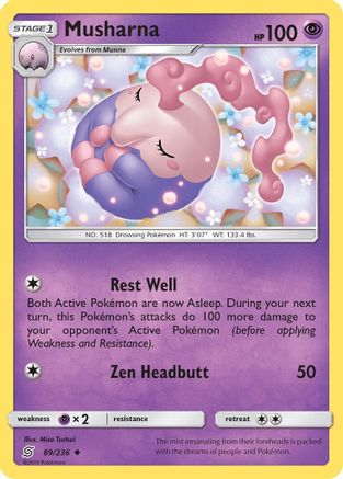 Musharna (89/236) - SM Unified Minds - Uncommon