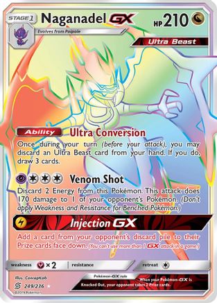Naganadel GX (Secret) (249/236) - SM Unified Minds Holofoil - Secret Rare