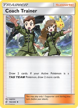 Coach Trainer (192/236) - SM Unified Minds Reverse Holofoil - Uncommon