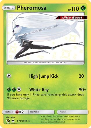 Pheromosa (SV5/SV94) - Hidden Fates Shiny Vault Holofoil - Shiny Holo Rare