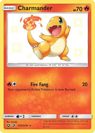 Charmander (SV6/SV94) - Hidden Fates Shiny Vault Holofoil - Shiny Holo Rare