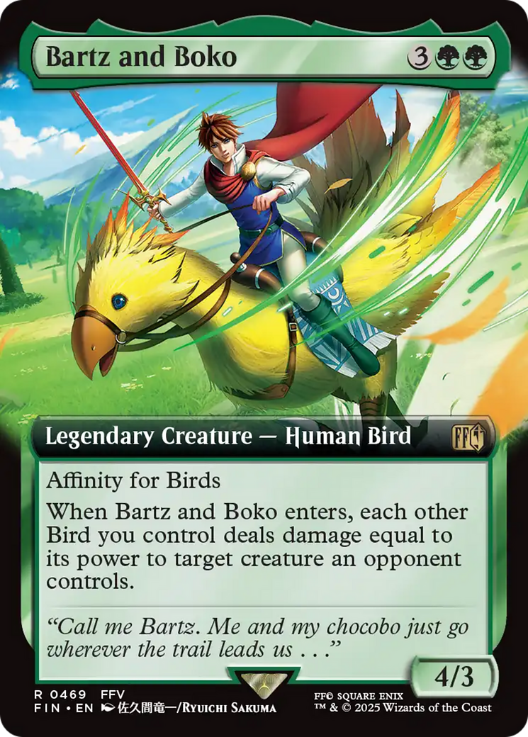 Bartz and Boko (Extended Art) (FIN-469) - FINAL FANTASY: (Extended Art) Foil