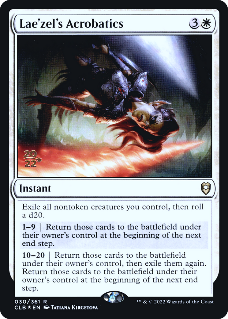 Lae'zel's Acrobatics (PRE-30S) - Battle for Baldur's Gate Promos (Prerelease) Foil