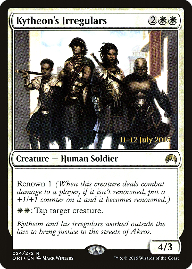 Kytheon's Irregulars (PRE-24S) - Magic Origins Promos (Prerelease) Foil