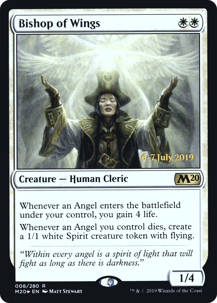 Bishop of Wings (PRE-008) - Core Set 2020 Promos Foil