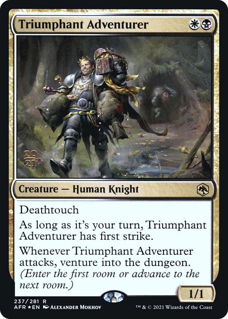 Triumphant Adventurer (PRE-237S) - Adventures in the Forgotten Realms Promos (Prerelease) Foil