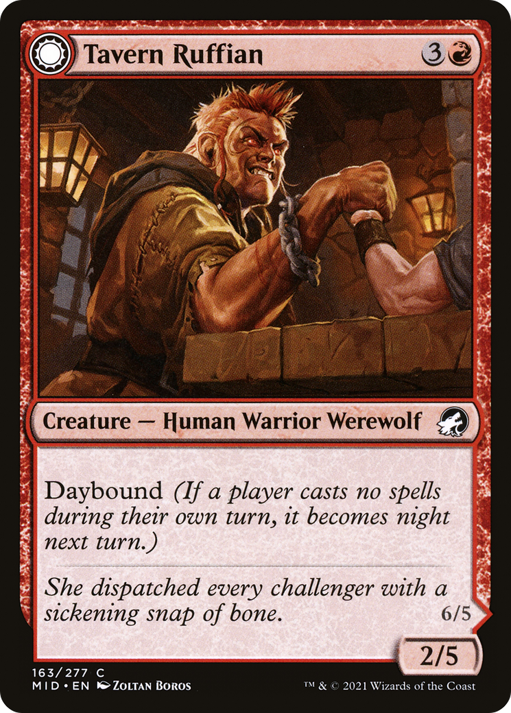 Tavern Ruffian // Tavern Smasher (MID-163) - Innistrad: Midnight Hunt: (Double Faced Transform) Foil