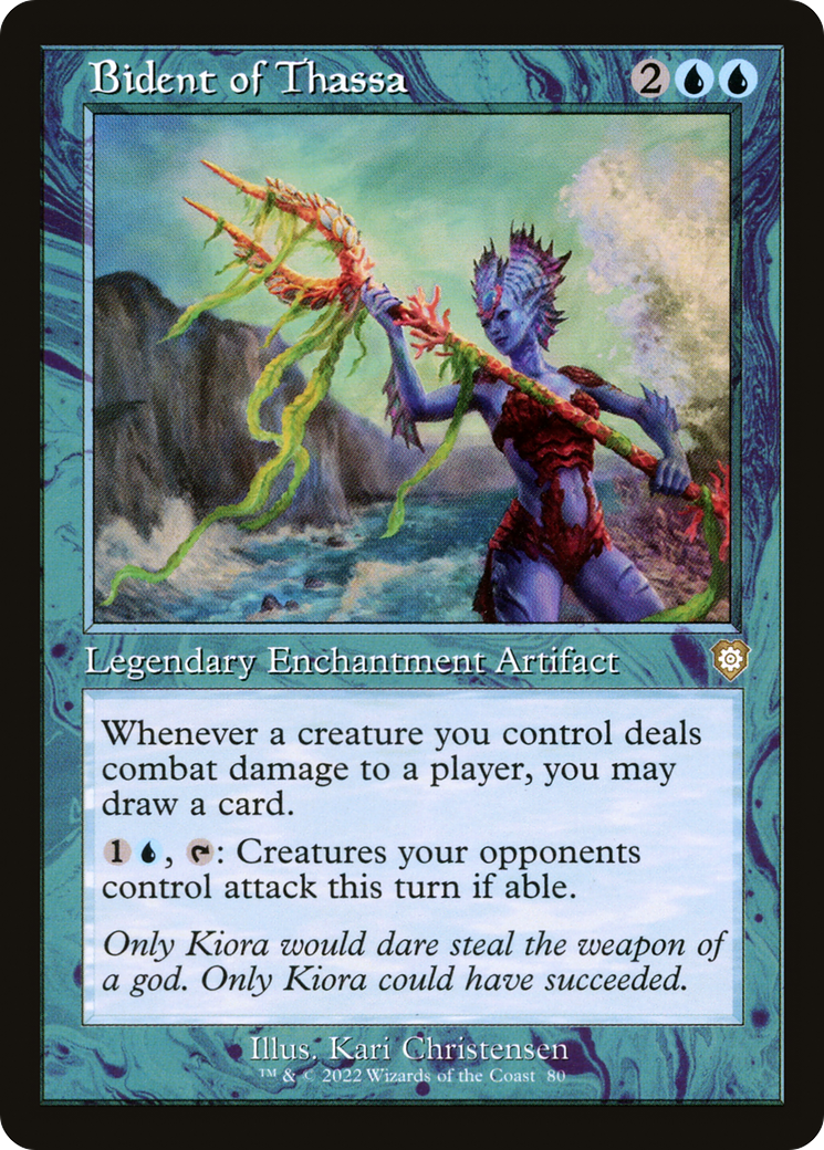 Bident of Thassa (Retro Frame) (BRC-080) - The Brothers' War Commander