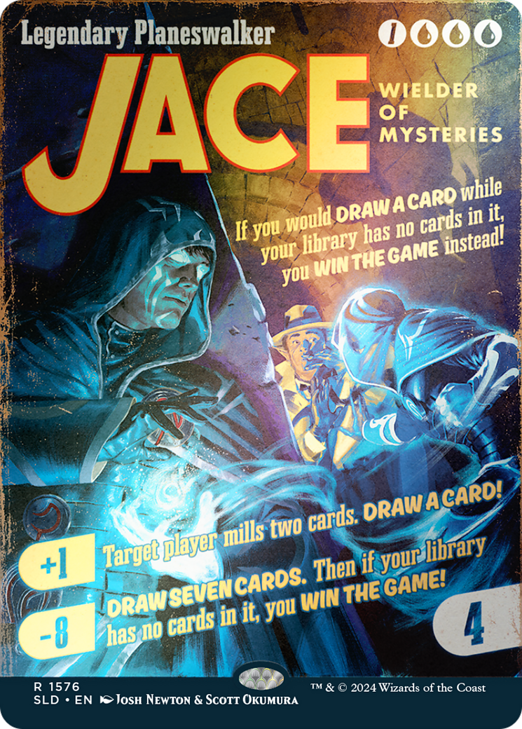Jace, Wielder of Mysteries (Rainbow Foil) (SLD-1576) - Secret Lair Drop (Borderless) Foil