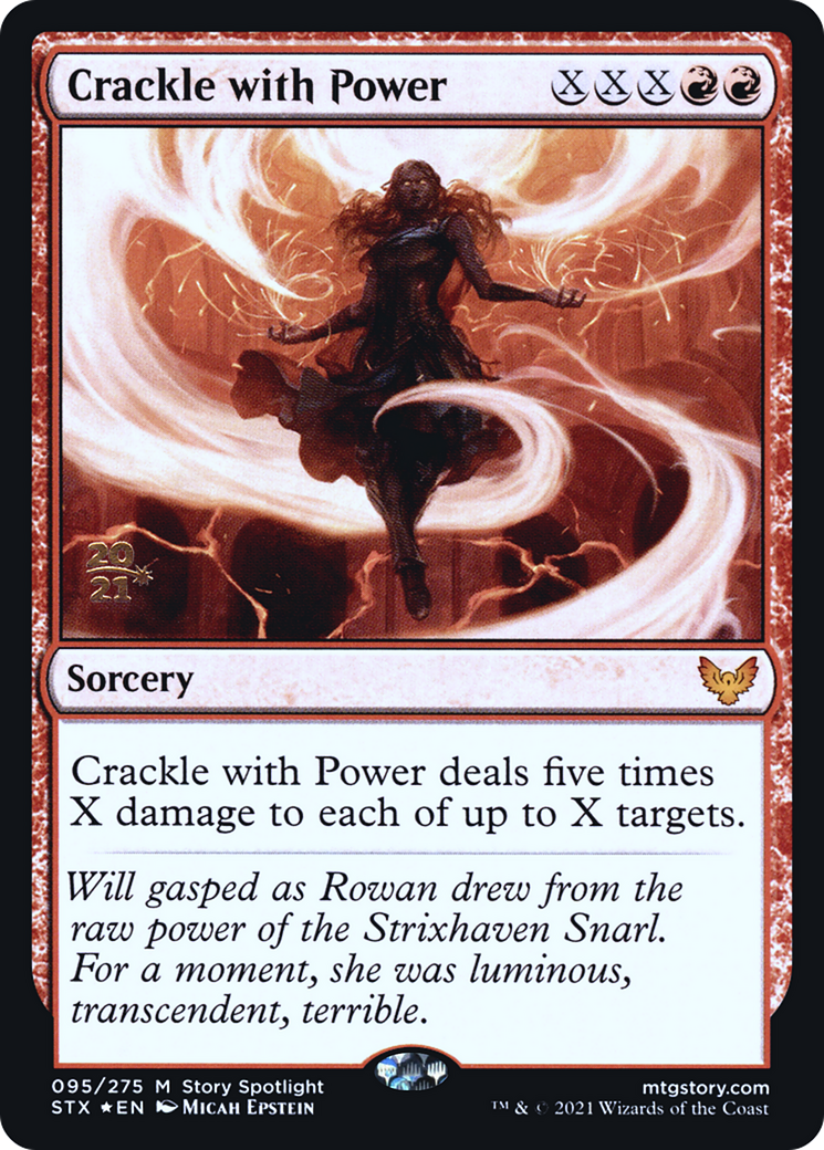 Crackle with Power (PRE-95S) - Strixhaven: School of Mages Promos (Prerelease) Foil