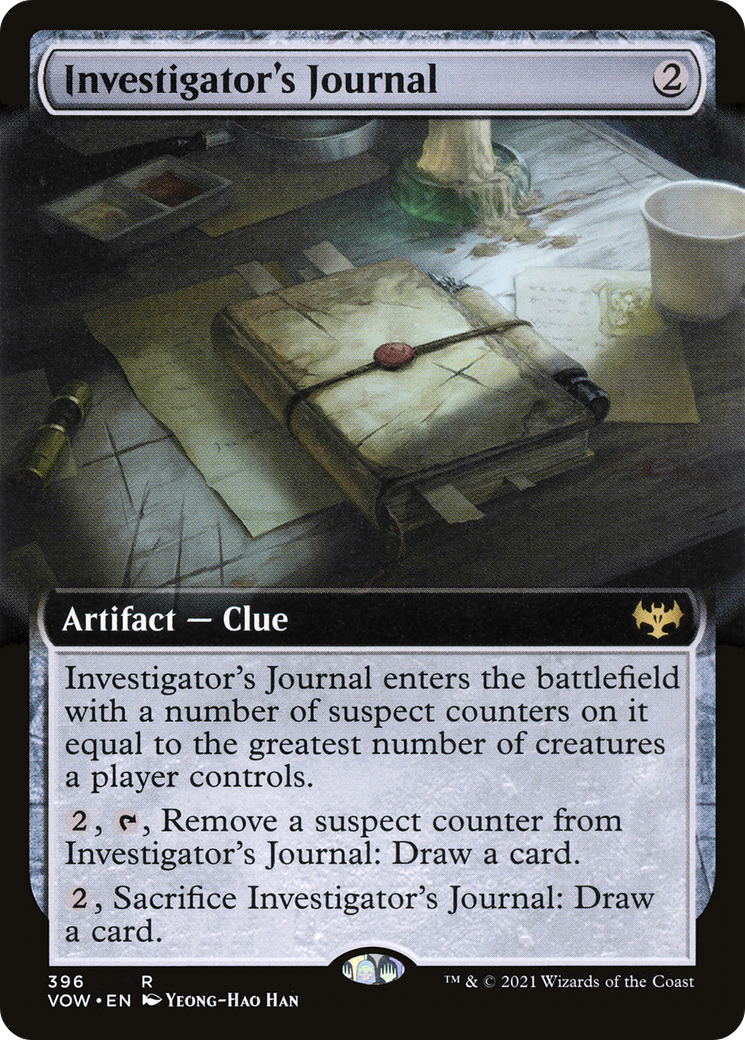 Investigator's Journal (VOW-396) - Innistrad: Crimson Vow: (Extended Art)