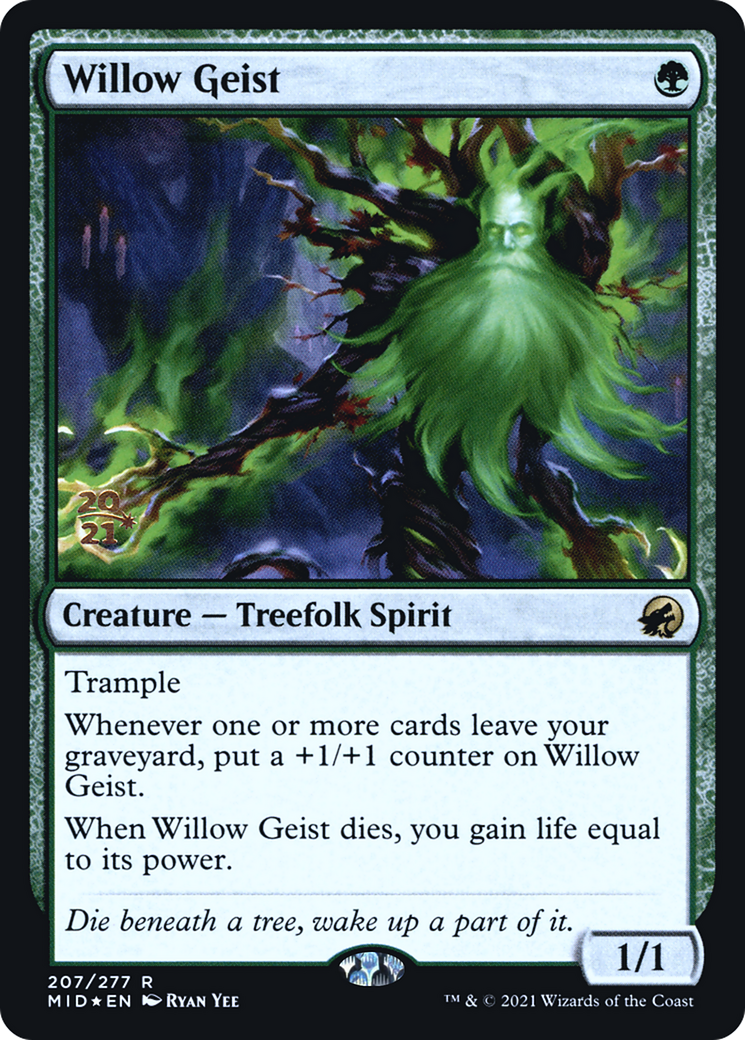 Willow Geist (PRE-207S) - Innistrad: Midnight Hunt Promos (Prerelease) Foil