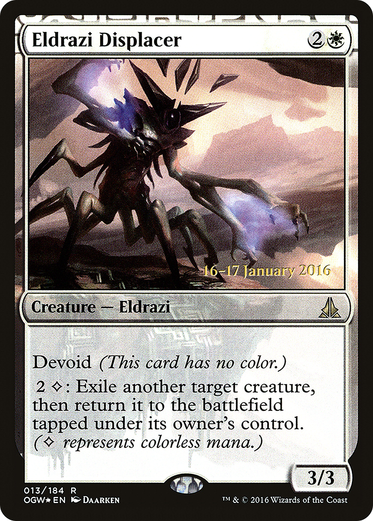 Eldrazi Displacer (PRE-13S) - Oath of the Gatewatch Promos: (devoid) (Prerelease) Foil