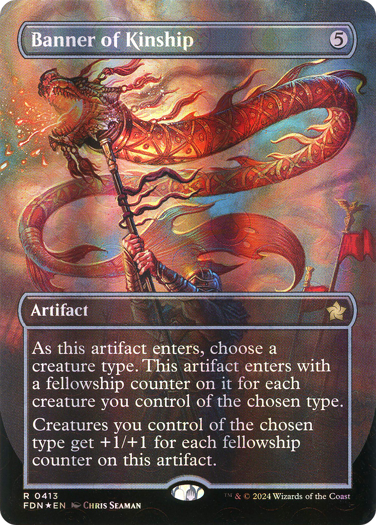 Banner of Kinship (Borderless) (Mana Foil) (Borderless)(FDN-413) - Foundations Foil