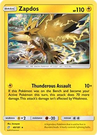 Zapdos 040/181 - Deck Exclusives Normal - Rare