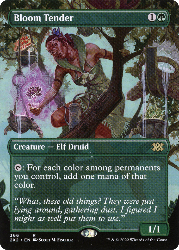 Bloom Tender (Borderless)(2X2-366) - Double Masters 2022 Foil