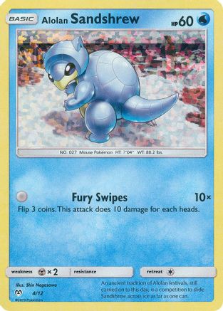 Alolan Sandshrew (4/12) - McDonalds Promos 2019 Holofoil - Promo