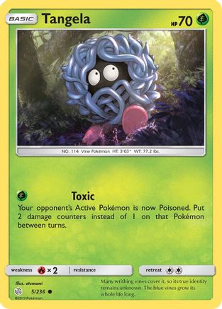 Tangela (5/236) - SM Cosmic Eclipse Reverse Holofoil - Common