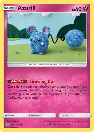 Azurill (146/236) - SM Cosmic Eclipse - Common