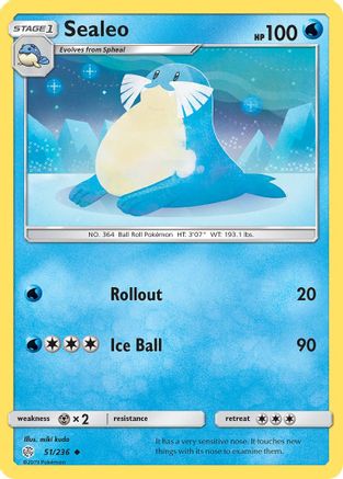 Sealeo (51/236) - SM Cosmic Eclipse - Uncommon