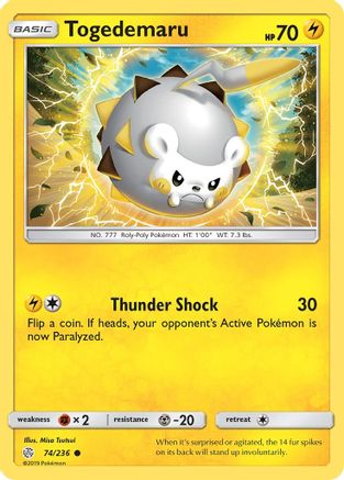 Togedemaru (74/236) - SM Cosmic Eclipse - Common