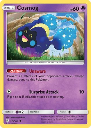 Cosmog (100/236) - SM Cosmic Eclipse Reverse Holofoil - Common