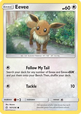 Eevee 167/236 - SM Cosmic Eclipse Normal - Common