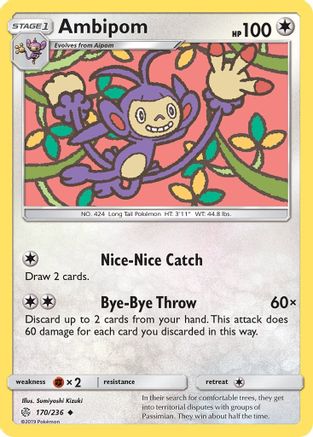 Ambipom (170/236) - SM Cosmic Eclipse - Uncommon