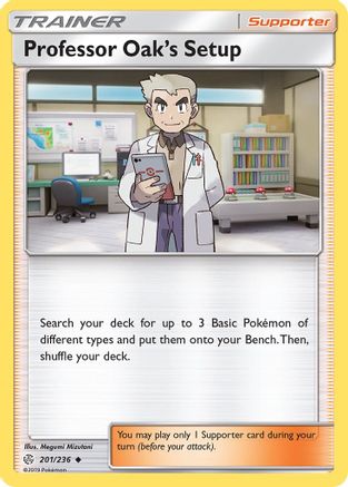 Professor Oak's Setup 201/236 - SM Cosmic Eclipse Normal - Uncommon