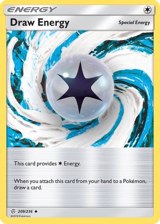 Draw Energy 209/236 - SM Cosmic Eclipse Reverse Holofoil - Uncommon