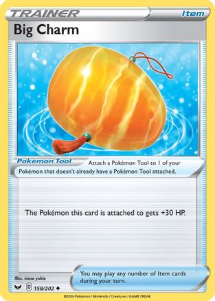 Big Charm 158/202 - SWSH01 Sword & Shield Base Set Reverse Holofoil - Uncommon