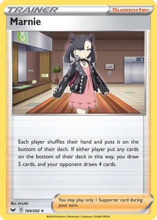 Marnie 169/202 - SWSH01 Sword & Shield Base Set Holofoil - Holo Rare
