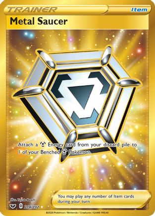 Metal Saucer (Secret) (214/202) - SWSH01 Sword & Shield Base Set Holofoil - Secret Rare