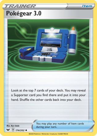 Pokegear 3.0 174/202 - SWSH01 Sword & Shield Base Set Reverse Holofoil - Uncommon