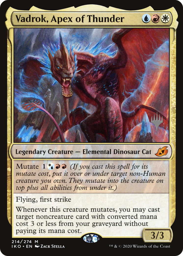 Vadrok, Apex of Thunder (PPIKO-214) - Ikoria: Lair of Behemoths Promos Foil (Promo Pack)