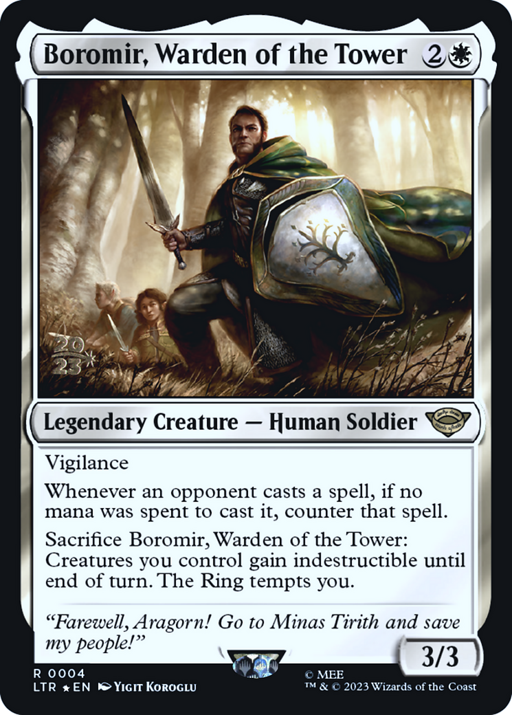 Boromir, Warden of the Tower (PRE-004) - Tales of Middle-earth Promos Foil