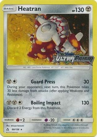 Heatran (Prerelease) (88/156) - Alternate Art Promos Holofoil - Promo