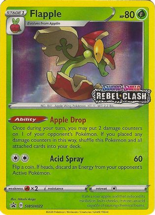 Flapple SWSH022 - SWSH Sword & Shield Promo Cards Holofoil - Promo