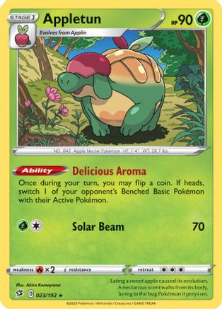 Appletun 023/192 - SWSH02 Rebel Clash Holofoil - Holo Rare