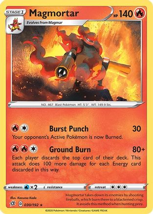Magmortar 030/192 - SWSH02 Rebel Clash Normal - Rare
