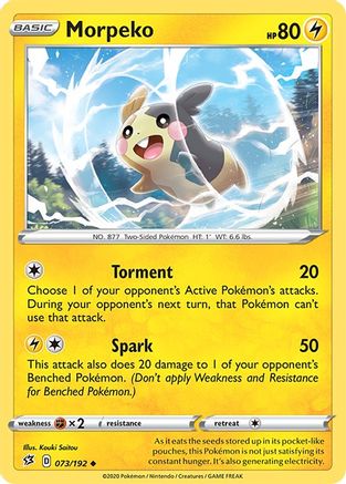 Morpeko 073/192 - SWSH02 Rebel Clash Normal - Uncommon
