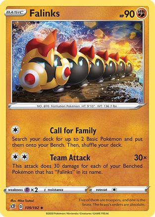Falinks 109/192 - SWSH02 Rebel Clash Normal - Uncommon