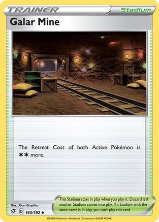 Galar Mine 160/192 - SWSH02 Rebel Clash Reverse Holofoil - Uncommon