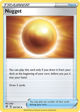 Nugget 162/192 - SWSH02 Rebel Clash Reverse Holofoil - Uncommon
