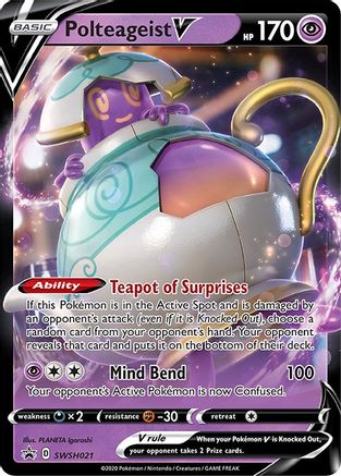 Polteageist V SWSH021 - SWSH Sword & Shield Promo Cards Holofoil - Promo