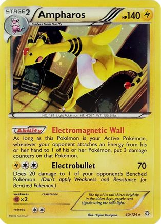 Ampharos 040/124 - Blister Exclusives Holofoil - Promo