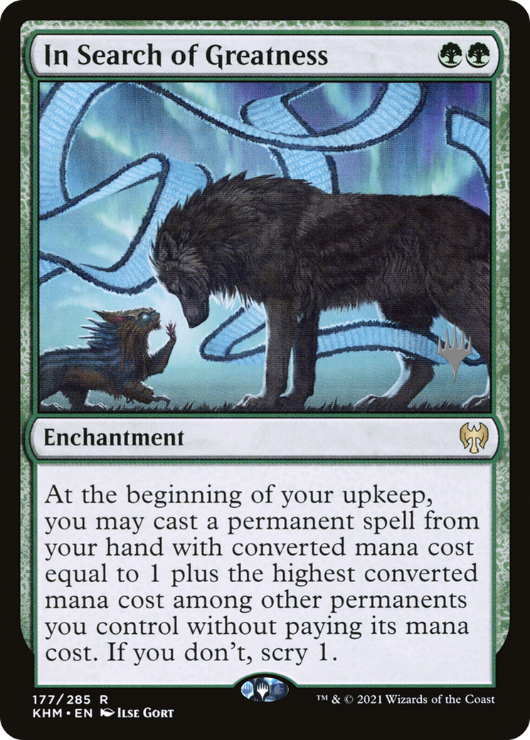 In Search of Greatness (PPKHM-177P) - Kaldheim Promos Foil (Promo Pack)